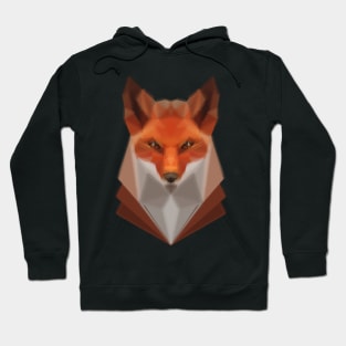 a fox, low poly Hoodie